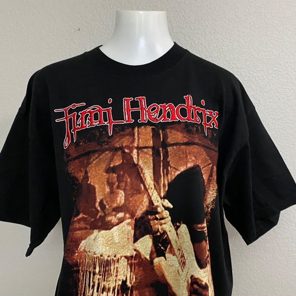 Rare Jimi Hendrix Woodstock Memorial T-Shirt - Picture 2 of 10